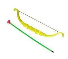 חץ וקשת פלסטיק קטן <BR> 20 יח