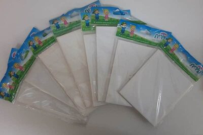 מדבקות ריבועים לבנות<BR>32 דף<BR>בחר גודל