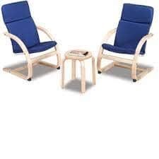 סט פינוק- 2 כורסאות ושולחן